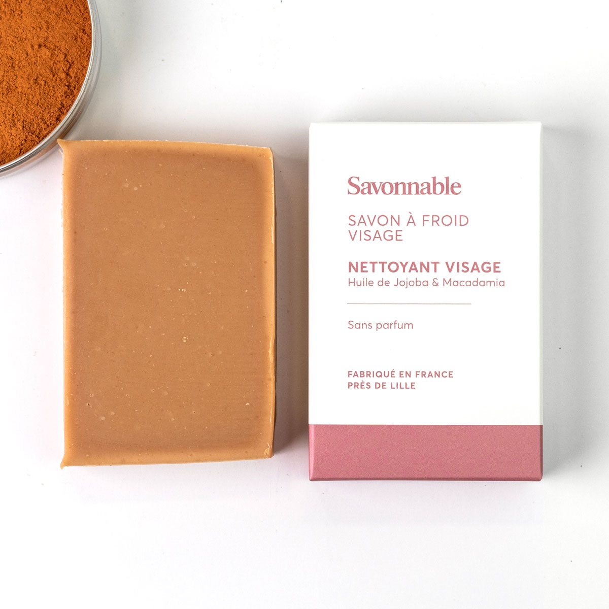 Savon solide <span>Nettoyant visage</span> saponifié à froid
