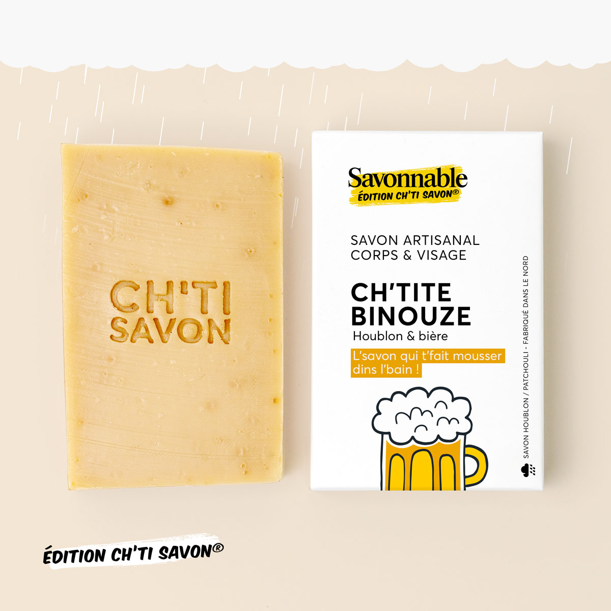 Édition Ch’ti Savon® <br><span>Ch’tite Binouze</span> saponifié à froid