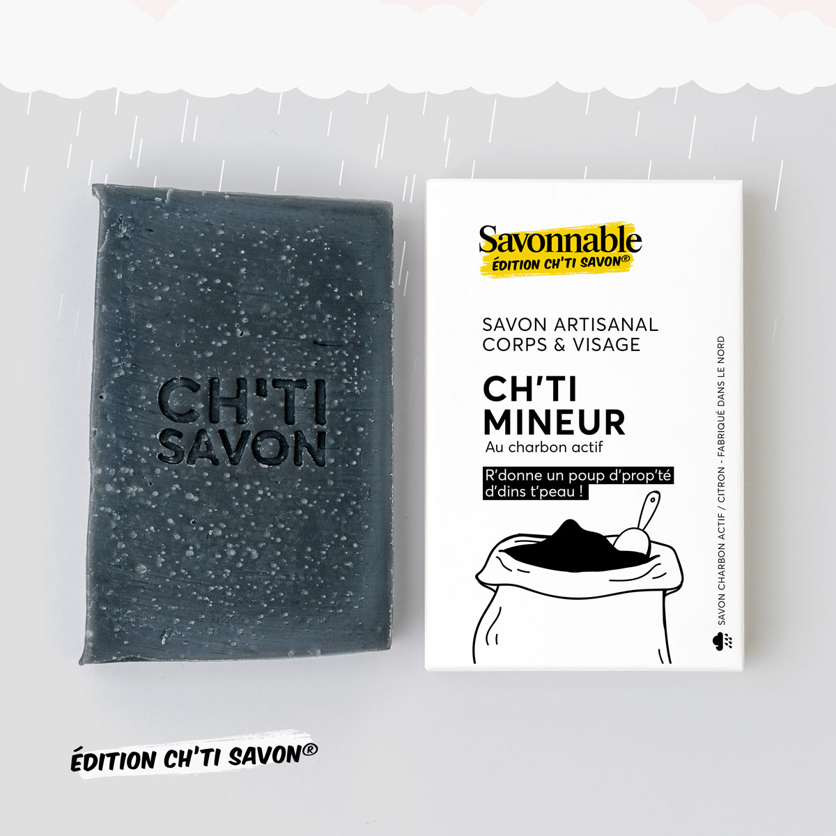 Édition Ch’ti Savon® <br><span>Ch’ti Mineur</span> saponifié à froid