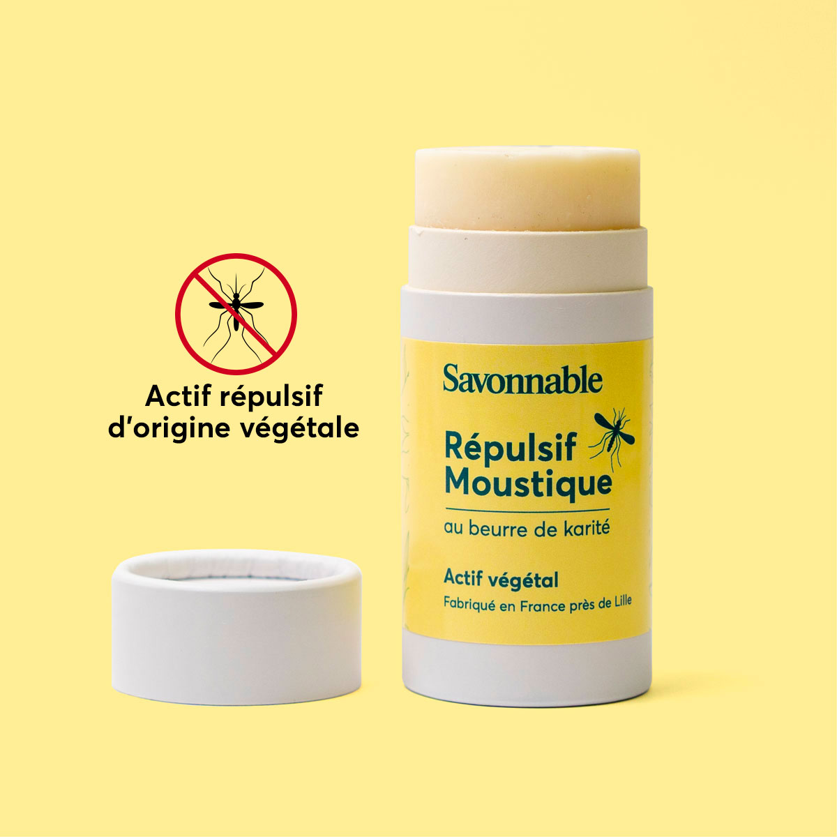 Répulsif <span>Anti-moustique solide - 80g</span> - Fabriqué en France